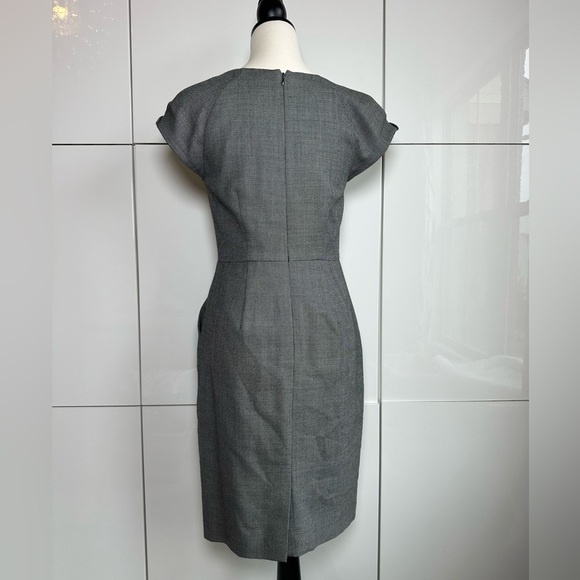 J. Crew Womens 4 Super 120s Wool Cap Sleeve Sheath Dress Career Work - Picture 3 of 12